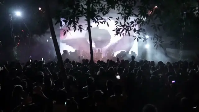 Hugel playing my track "Dale Sentido" at Zamna Festival
